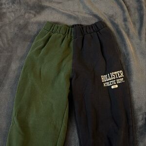 Hollister Green and Navy Athletic Joggers